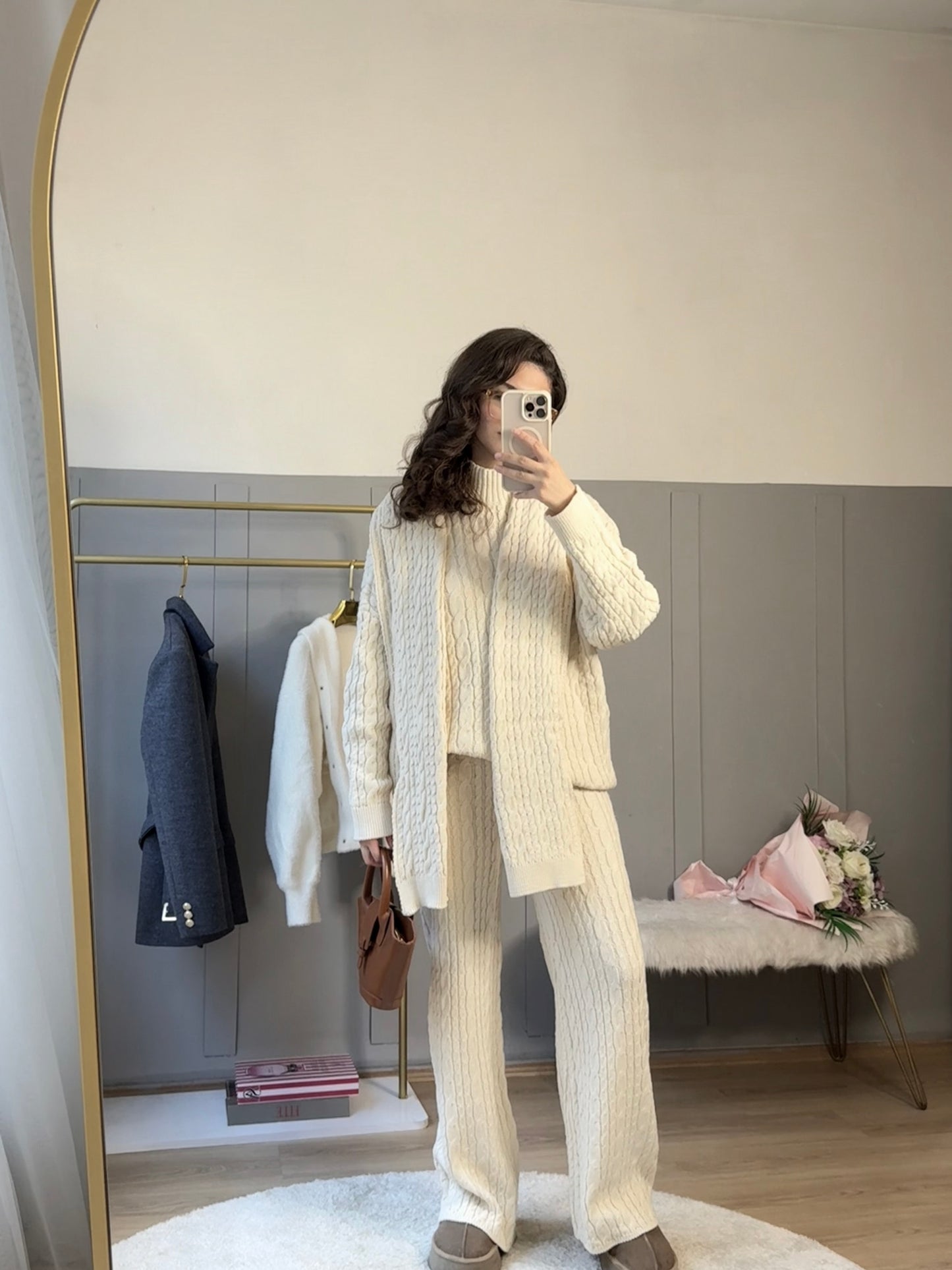 Cozy Örgü Üçlü Takım