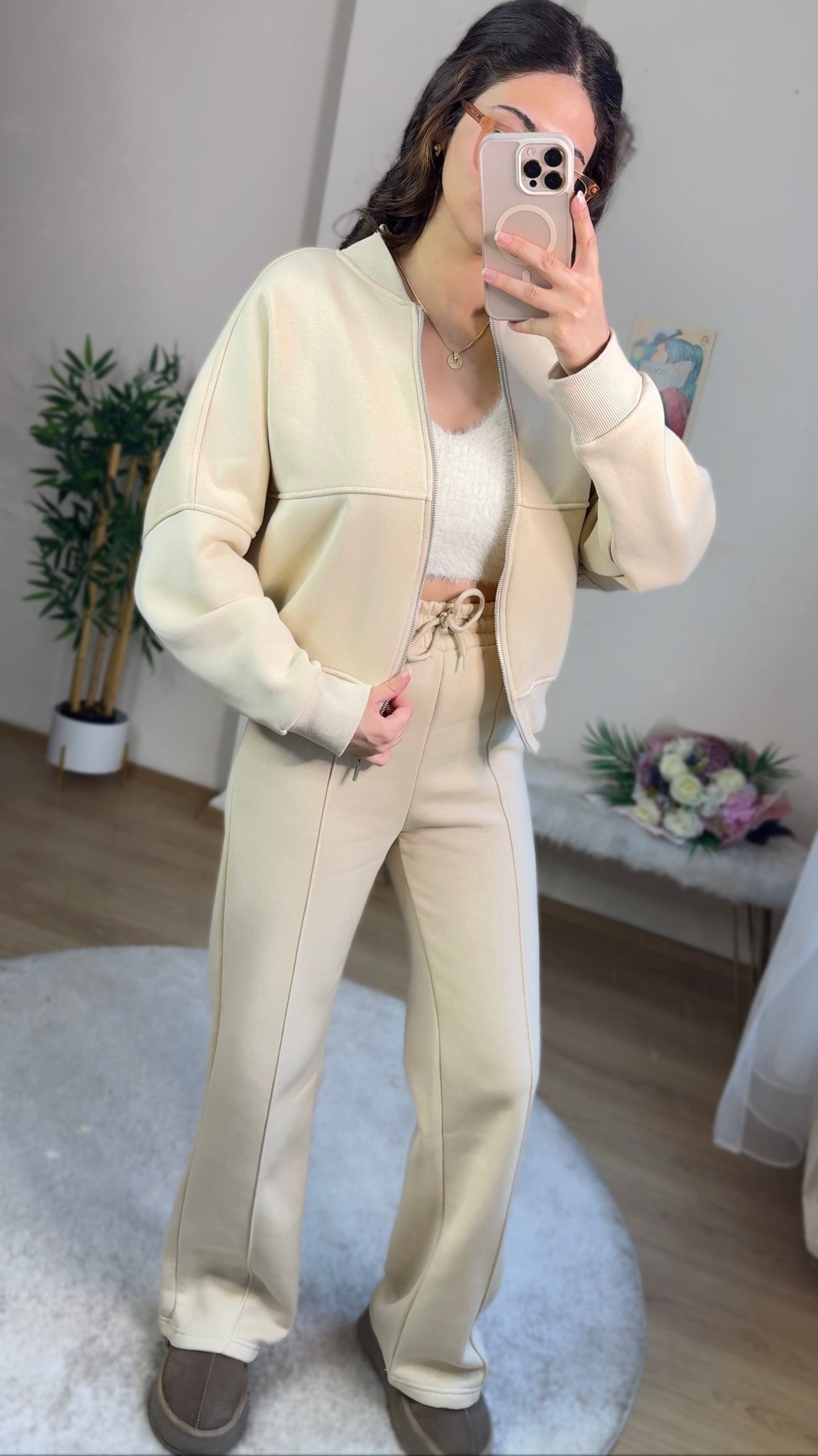 Üç İplik Şardonlu Comfort Eşofman Takım