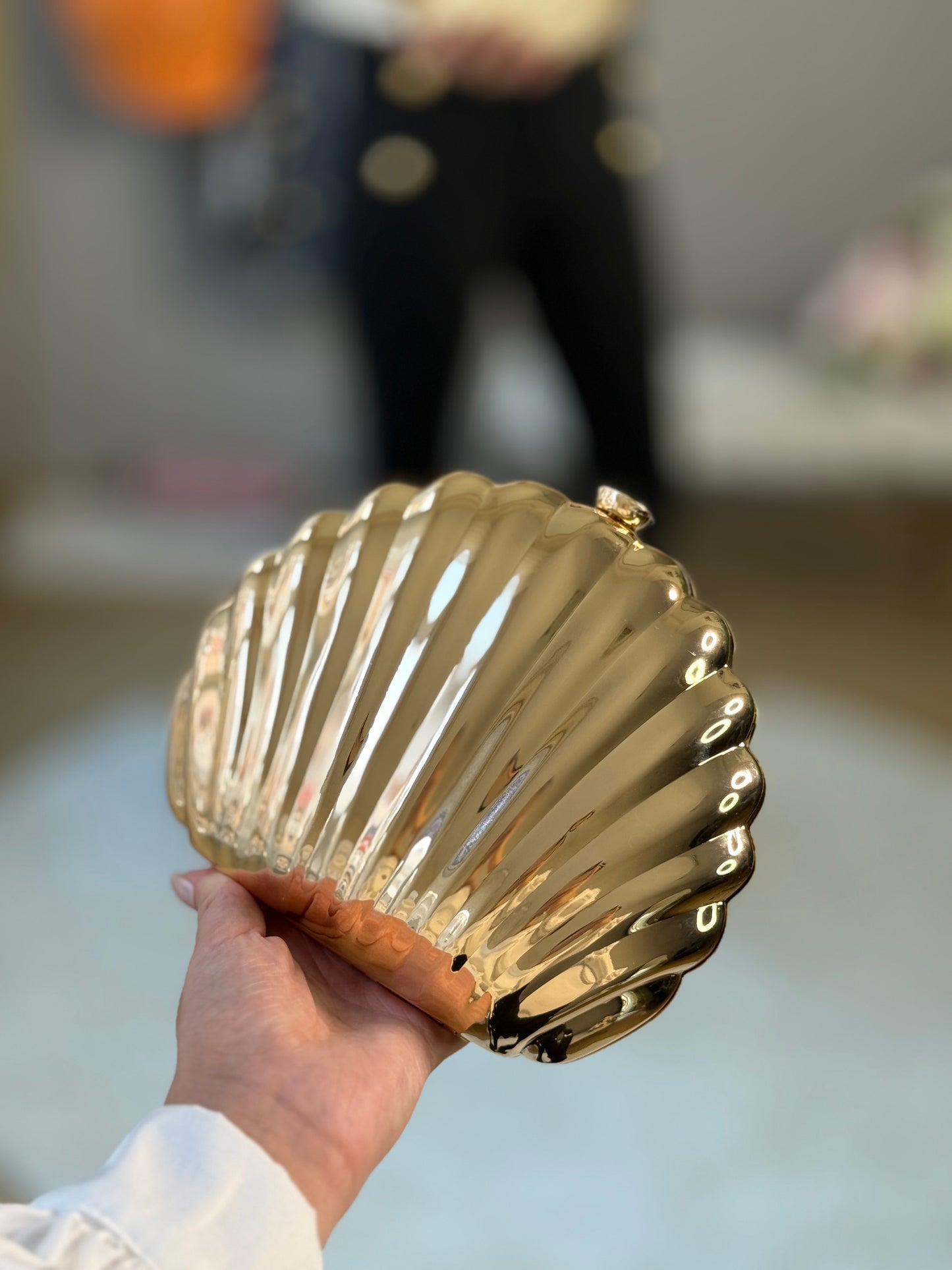 İstiridye Metal Çanta