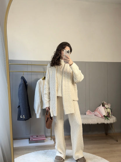 Cozy Örgü Üçlü Takım