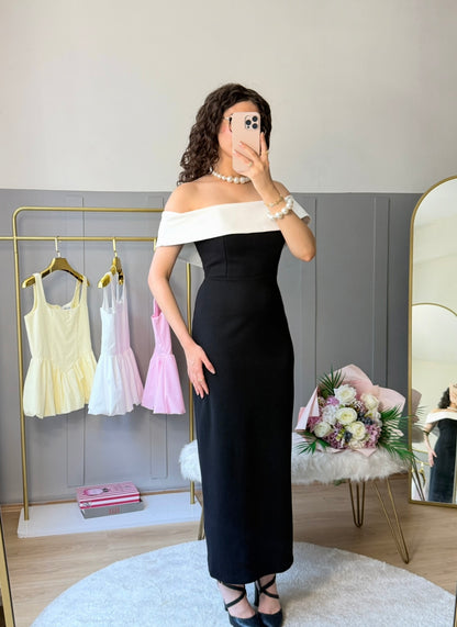 Madonna Yaka Uzun Elbise