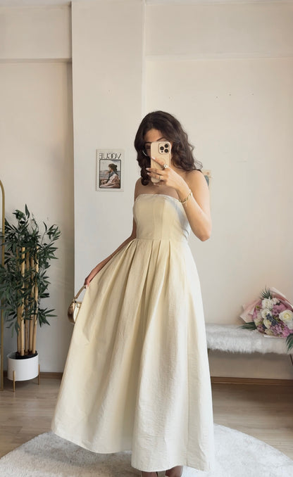 Royal Infusion Keten Elbise