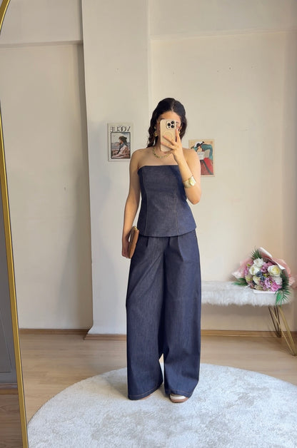 Straplez Aura Denim Set