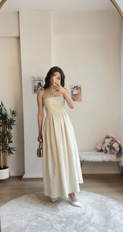 Royal Infusion Keten Elbise