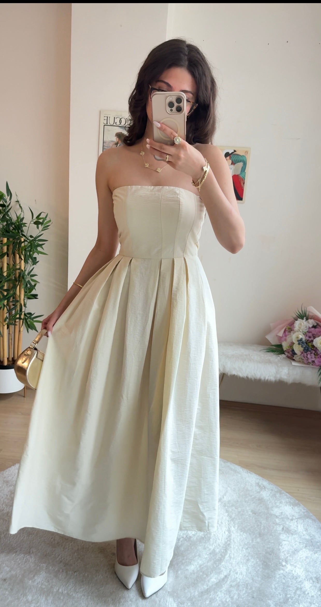 Royal Infusion Keten Elbise