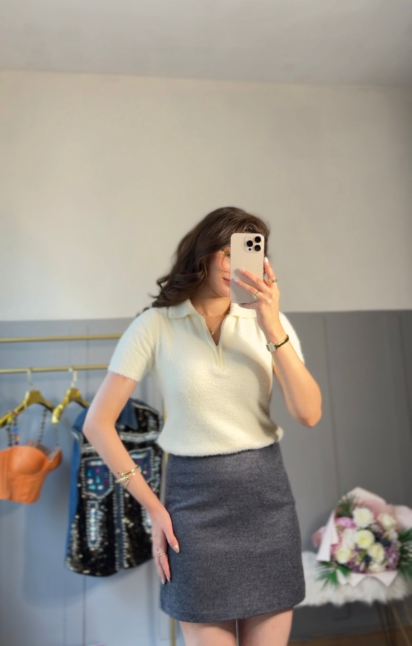 Royal Wool Blend Kaşe Etek-Ceket Takım