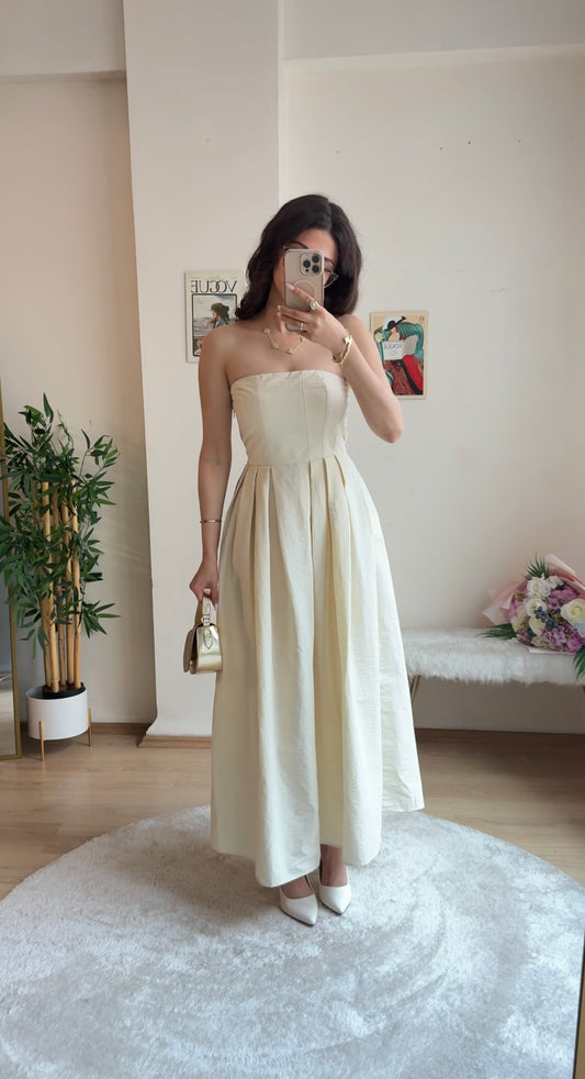 Royal Infusion Keten Elbise