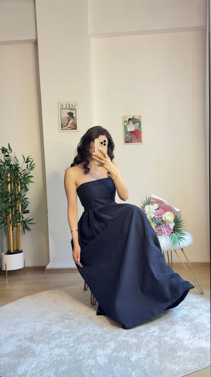 Royal Infusion Keten Elbise