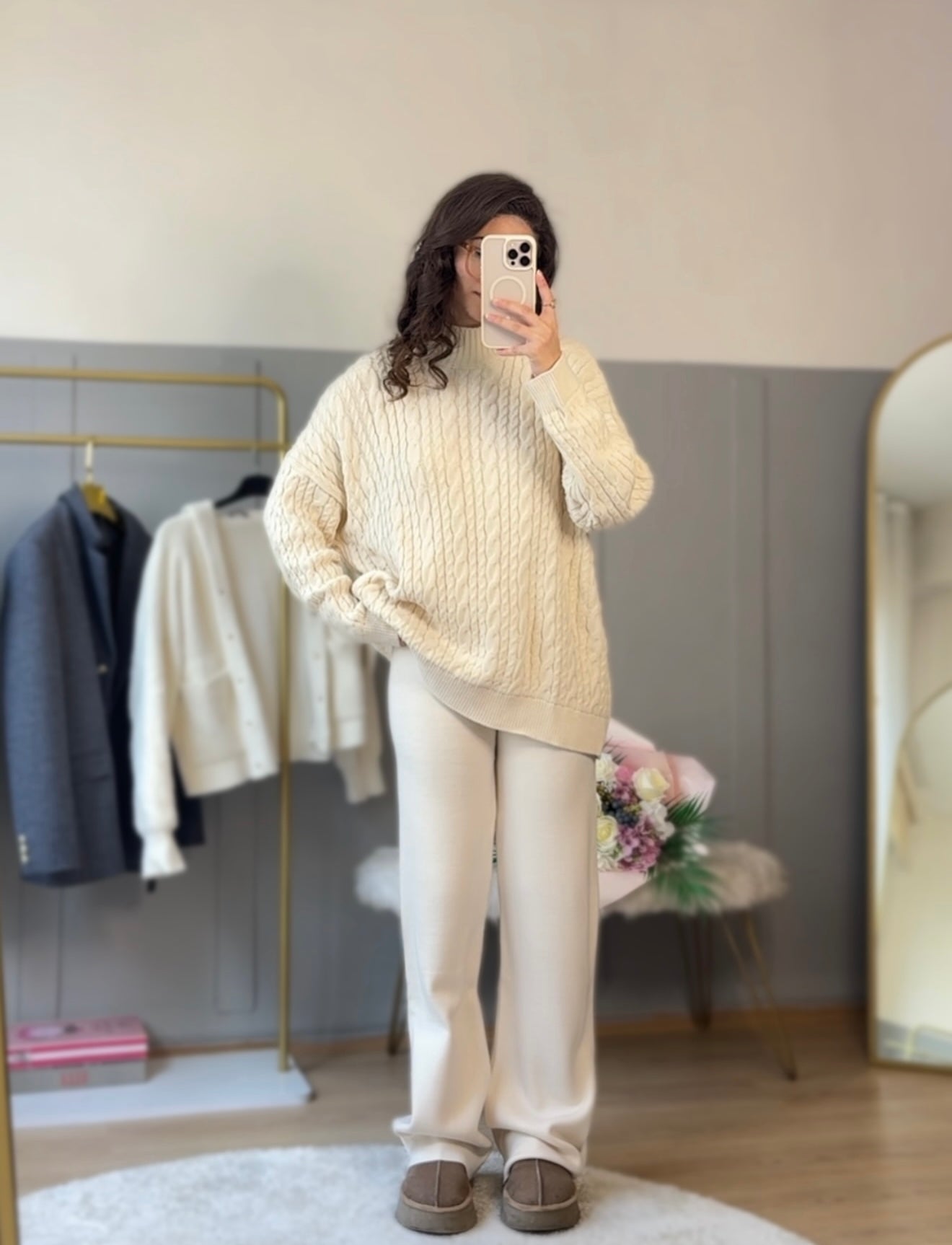 Cozy Taş Triko Pantolon