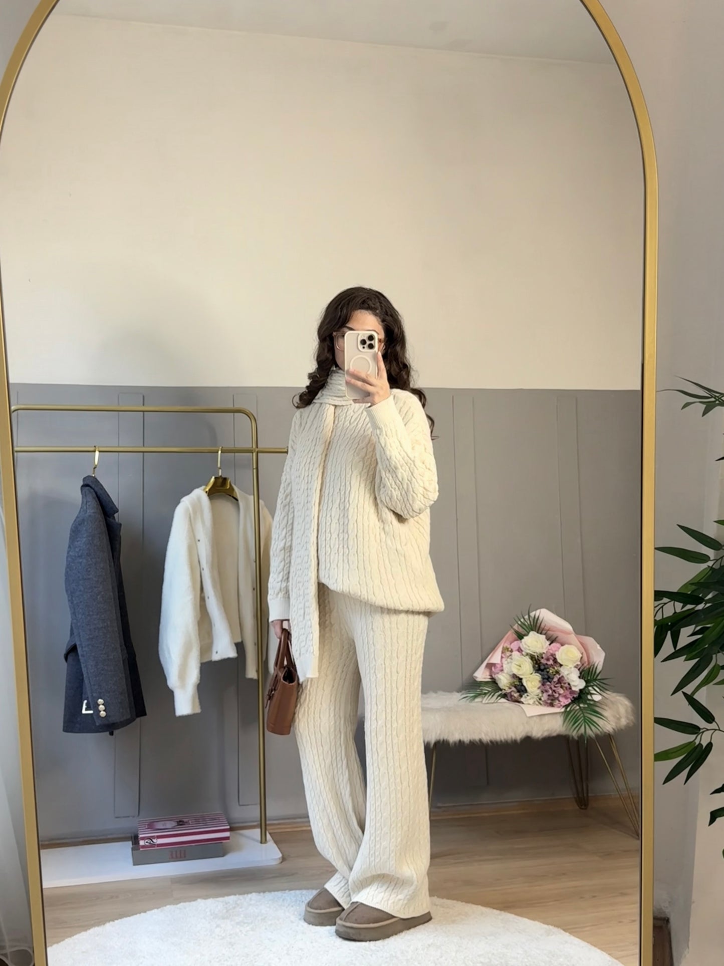 Cozy Örgü Üçlü Takım