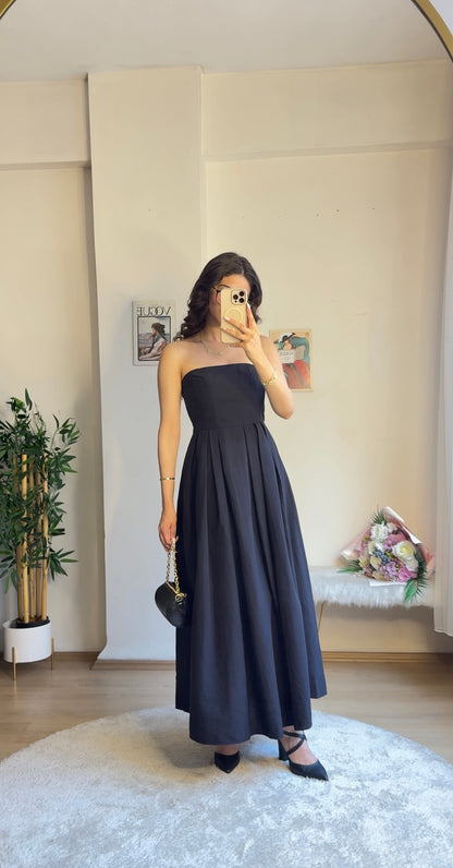Royal Infusion Keten Elbise