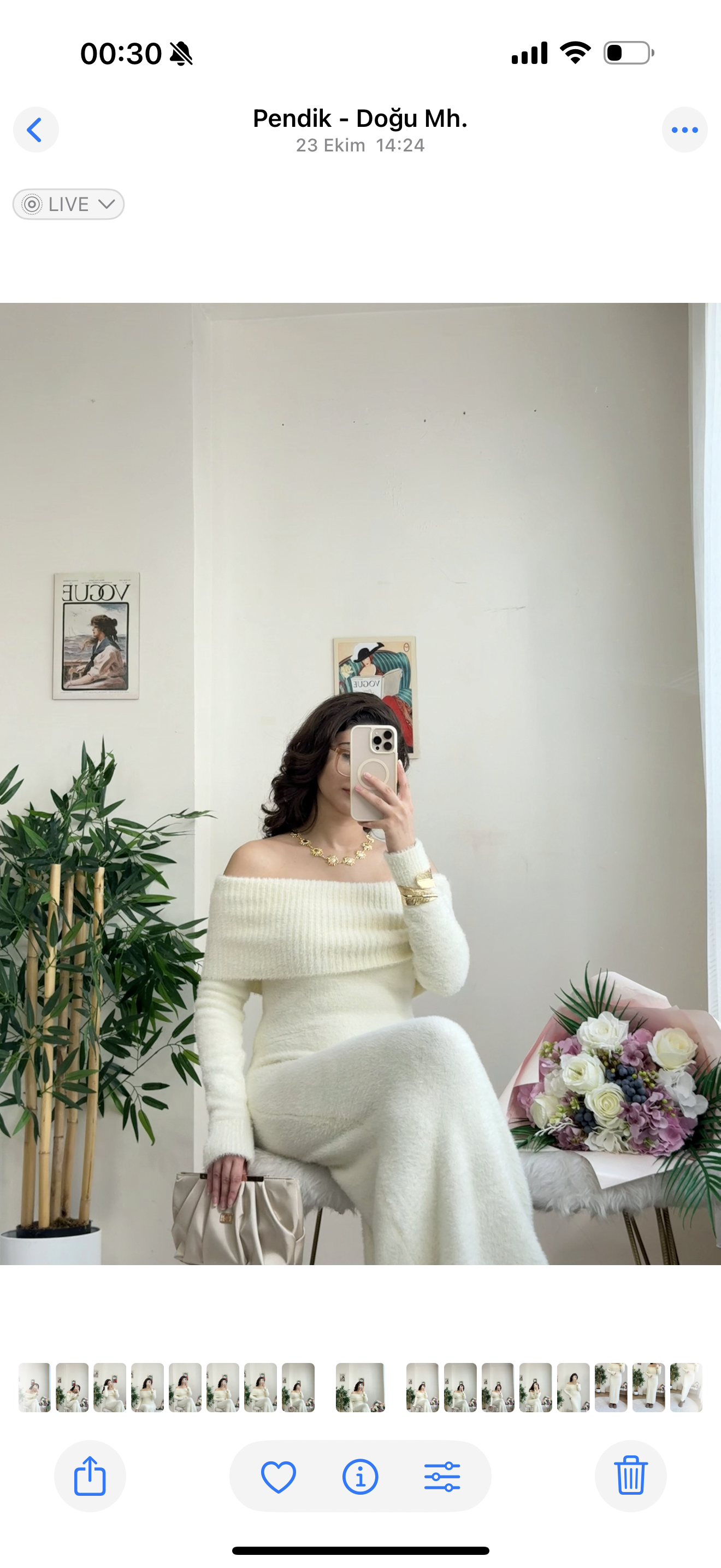 Madonna Winter Luxe Elbise Beyaz