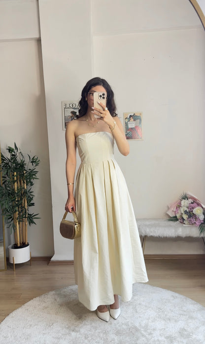 Royal Infusion Keten Elbise