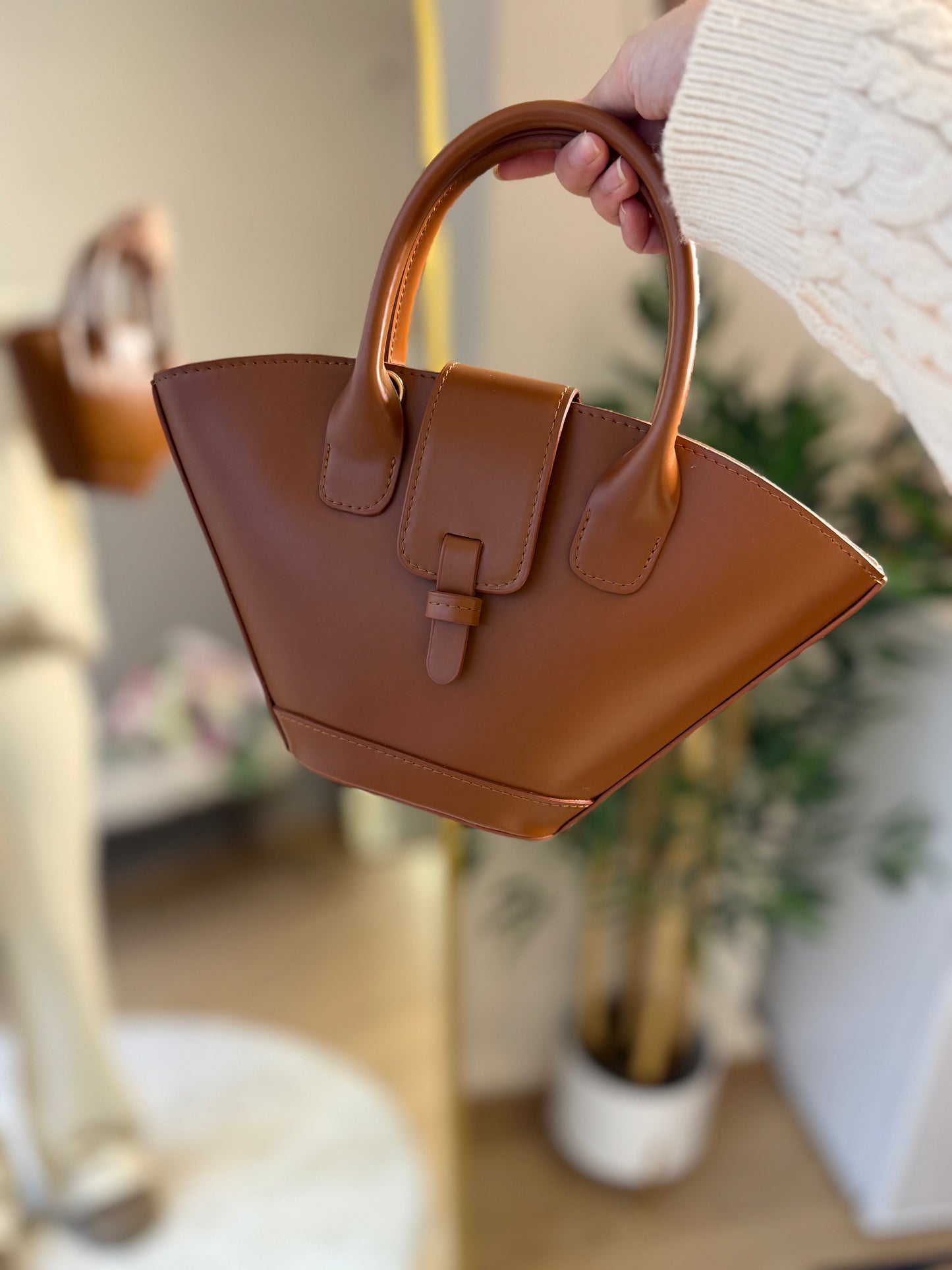 Lüks Mini Form Taba Çanta