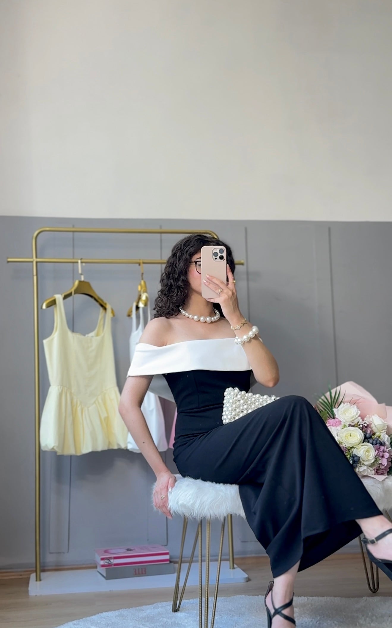 Madonna Yaka Uzun Elbise