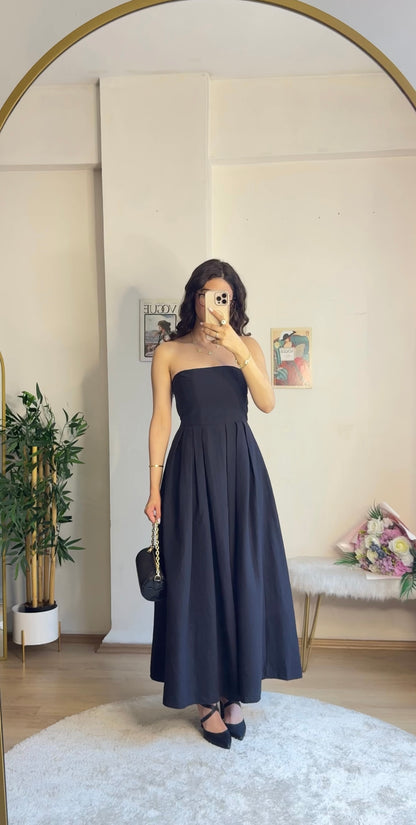 Royal Infusion Keten Elbise