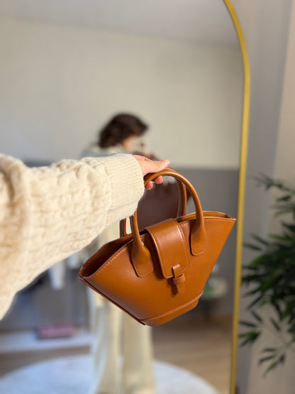 Lüks Mini Form Taba Çanta