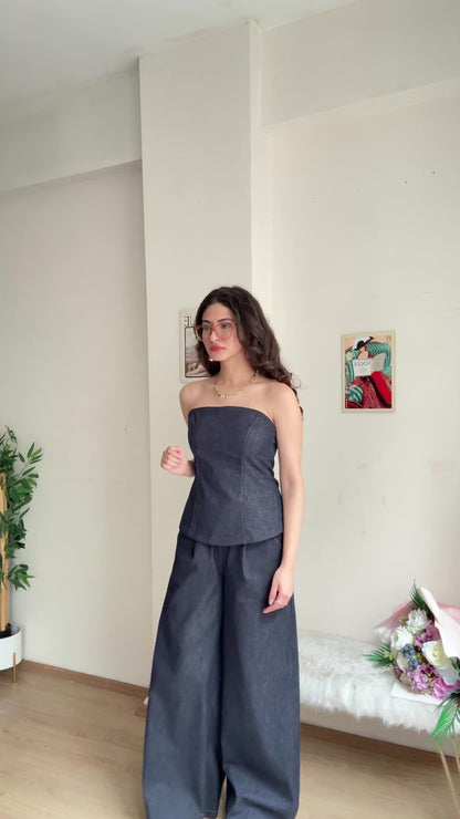 Straplez Aura Denim Set